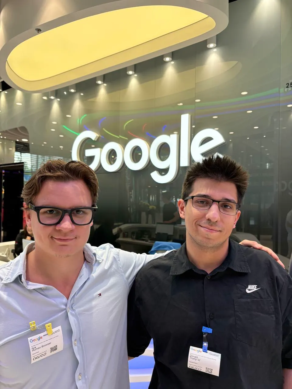 Ilya and Artem, founders of Virix Labs, at the Google office